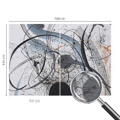 Large wallpaper mural Expressive abstraction