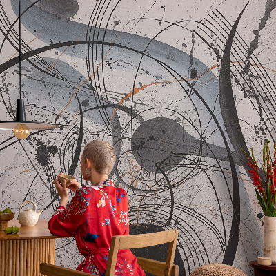 Large wallpaper mural Expressive abstraction