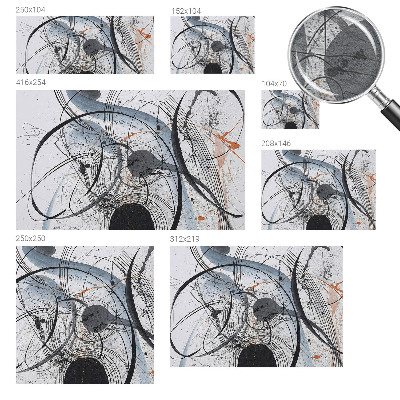 Large wallpaper mural Expressive abstraction