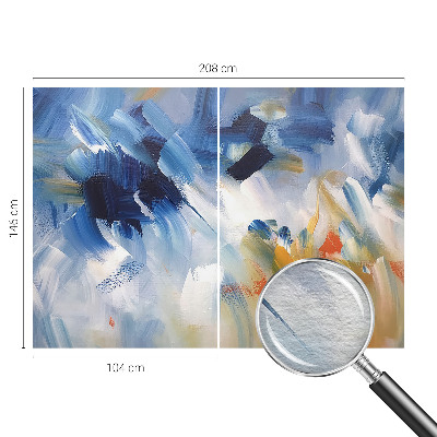 Modern wall mural for bedroom Colorful strokes