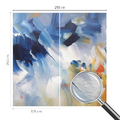 Modern wall mural for bedroom Colorful strokes