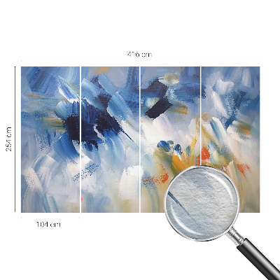 Modern wall mural for bedroom Colorful strokes