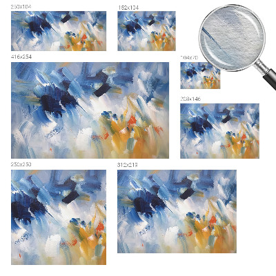 Modern wall mural for bedroom Colorful strokes