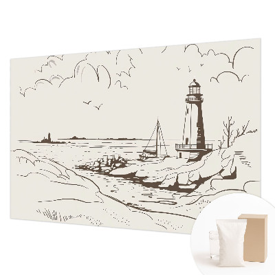 Modern wall mural for living room Coastal landscape