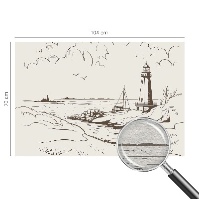 Modern wall mural for living room Coastal landscape