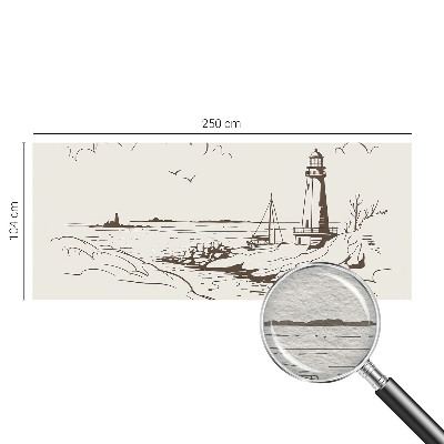 Modern wall mural for living room Coastal landscape