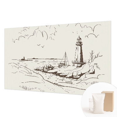 Modern wall mural for living room Coastal landscape