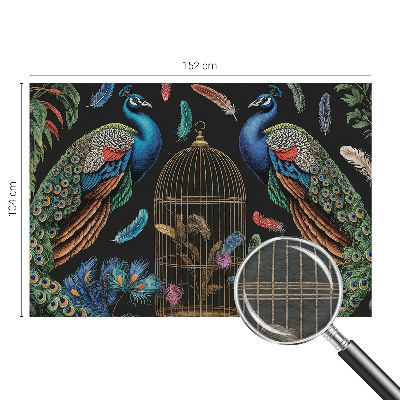 Premium wall mural for bedroom Exotic peacocks