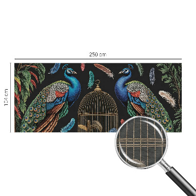 Premium wall mural for bedroom Exotic peacocks