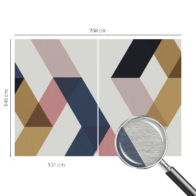 High quality wall mural wallpaper Colorful rhombuses