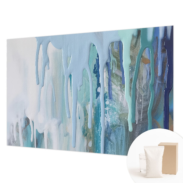 Decorative wall mural for living room Blue Cascades