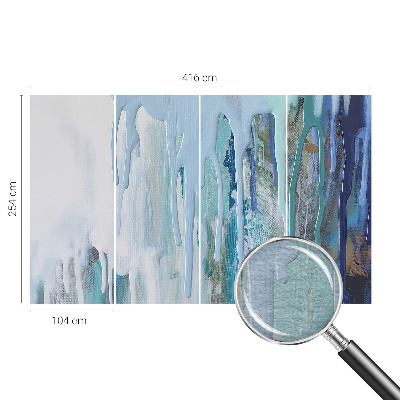 Decorative wall mural for living room Blue Cascades