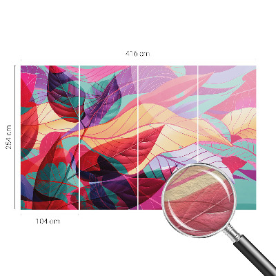 Photo wallpaper Abstract leaves