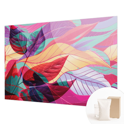 Photo wallpaper Abstract leaves