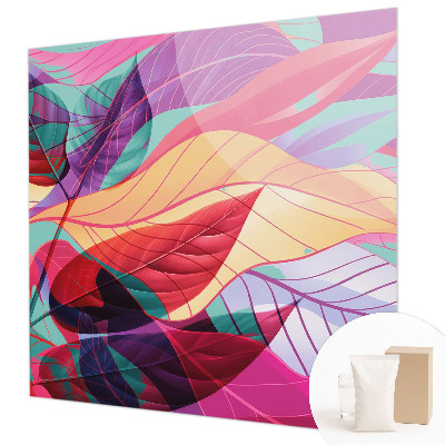 Photo wallpaper Abstract leaves