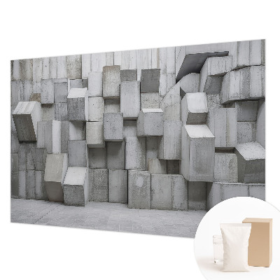 Wall mural for living room Concrete blocks