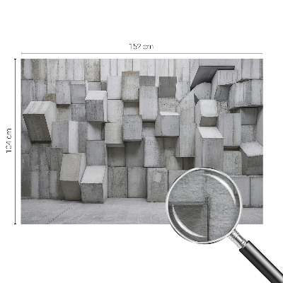 Wall mural for living room Concrete blocks