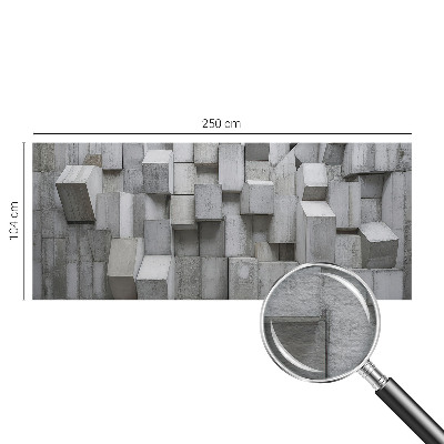 Wall mural for living room Concrete blocks