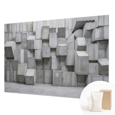 Wall mural for living room Concrete blocks