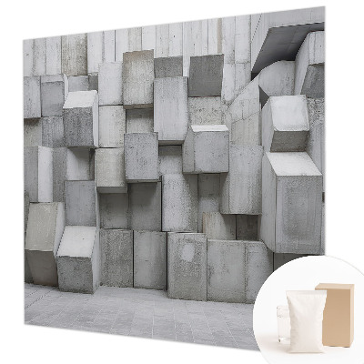Wall mural for living room Concrete blocks