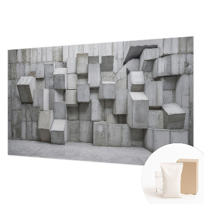 Wall mural for living room Concrete blocks