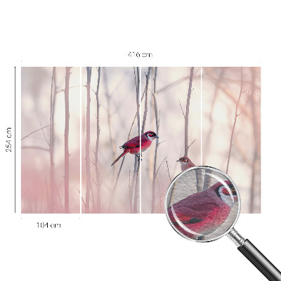 Photo wall mural Bird couple