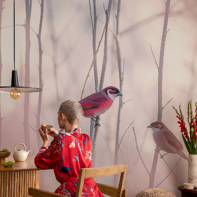 Photo wall mural Bird couple