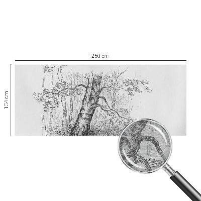 Wallpaper mural for living room Forest tree
