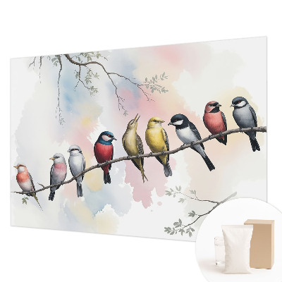 Large wall mural Birds on a branch