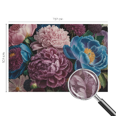 Large wallpaper mural Colorful flowers