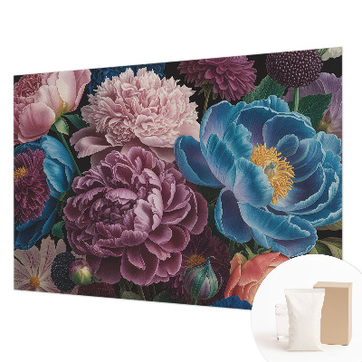 Large wallpaper mural Colorful flowers