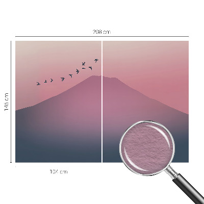 Custom size wall mural Mountain West