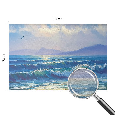 Modern wall mural for living room Sea waves