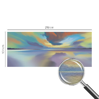 Modern wall mural for bedroom Rainbow Sunset