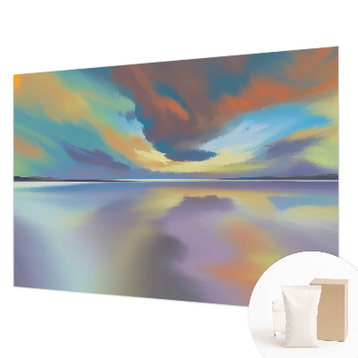Modern wall mural for bedroom Rainbow Sunset