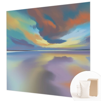 Modern wall mural for bedroom Rainbow Sunset