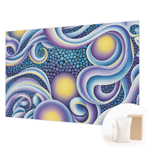Premium wall mural for bedroom Colorful swirls