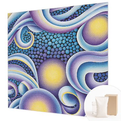 Premium wall mural for bedroom Colorful swirls