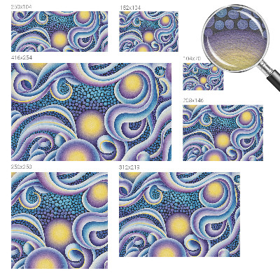 Premium wall mural for bedroom Colorful swirls