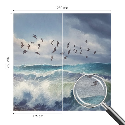 Decorative wall mural for living room Sea waves