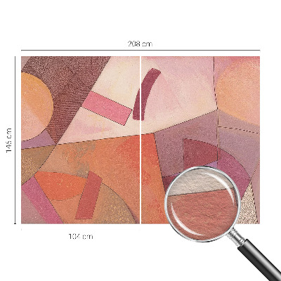 Non-woven photo wallpaper Colorful forms