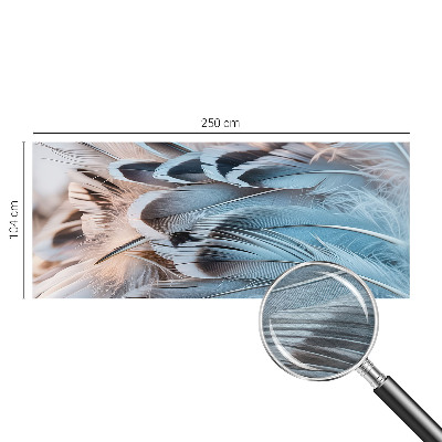 Wallpaper mural Blue feathers