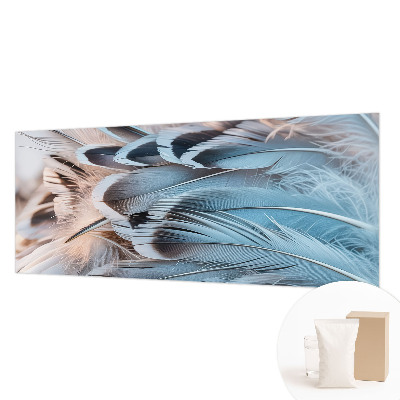 Wallpaper mural Blue feathers