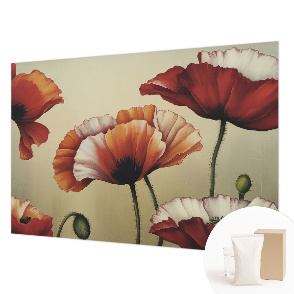 Photo wall mural Joyful poppies