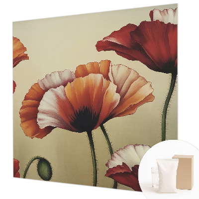 Photo wall mural Joyful poppies