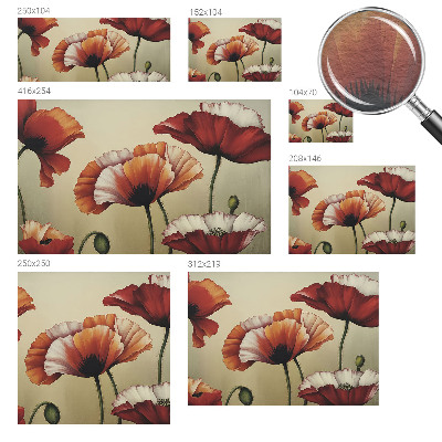 Photo wall mural Joyful poppies