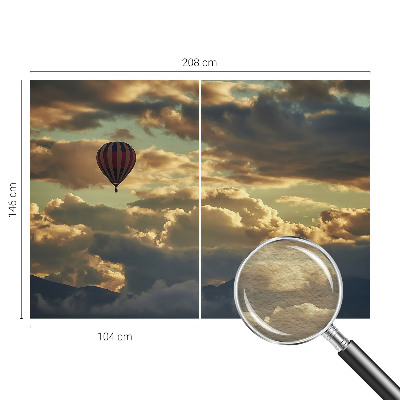 Wall mural for living room Balloon in the clouds