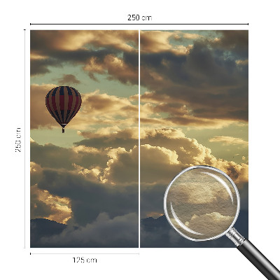 Wall mural for living room Balloon in the clouds