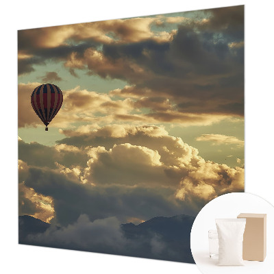 Wall mural for living room Balloon in the clouds