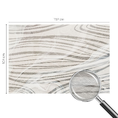 Custom size wall mural Wavy lines